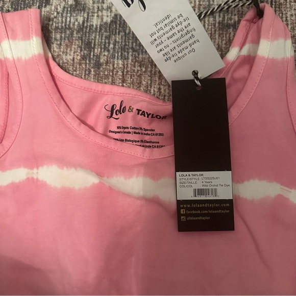 NWT Lola & Taylor Sleeveless Jumpsuit in Wild Orchid Tie Dye - Picture 5 of 6
